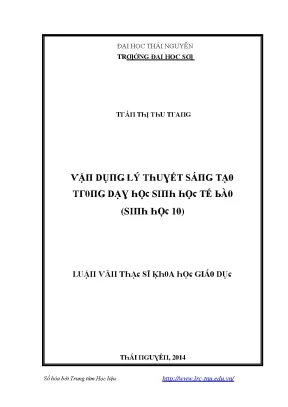 Học Thái Nguyên: Trường Đại Học Sư Phạm và Lý Thuyết