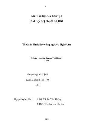 Tổ chức lãnh thổ ôn hòa và phát triển bền vững tại Việt Nam