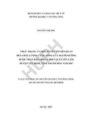Chất lượng cuộc sống của người Mường nhận bảo trợ xã hội