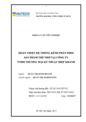 Hoàn thiện hệ thống kênh phân phối sản phẩm thẻ nhớ tại