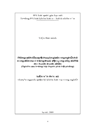 Luận Văn Về Khoa Học Xã Hội và Nhân Văn Tại Trường Đại Học