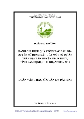 Đánh Giá Hiệu Quả Đấu Giá Quyền Sử Dụng Đất Tại Huyện