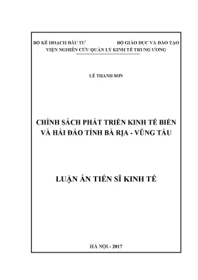 Chính Sách Phát Triển Kinh Tế Biển và Hải Đảo Tỉnh Bà