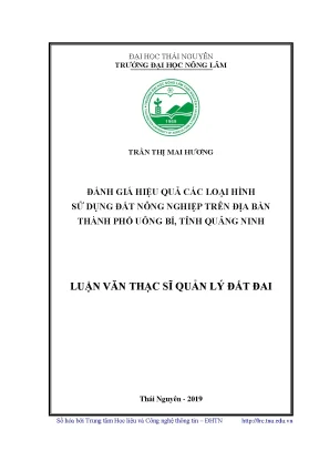 Đánh Giá Hiệu Quả Sử Dụng Đất Nông Nghiệp Tại Uông Bí,