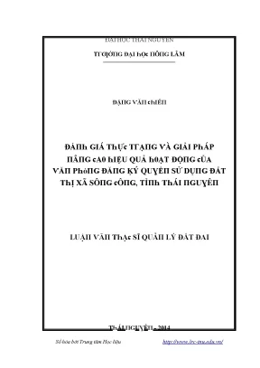 Giải pháp nâng cao hiệu quả hoạt động văn phòng đăng ký