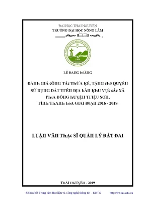 Đánh giá công tác thừa kế quyền sử dụng đất tại Triệu