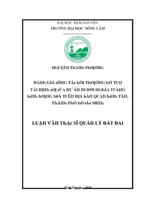 Quản Lý Đất Đai Tái Định Cư Tại Thái Nguyên