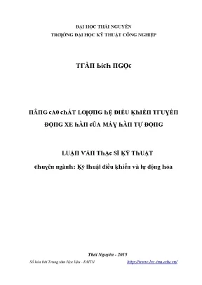 Hệ Điều Khiển Tự Động Tại Trường Đại Học Kỹ Thuật Công 