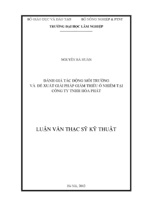 Đánh Giá Tác Động Môi Trường và Giải Pháp Giảm Ô Nhiễm 