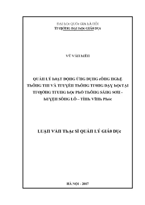 Quản Lý Hoạt Động Đào Tạo Tại Đại Học Giao Thông Vận Tải