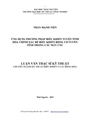 Nghiên Cứu Phương Pháp Điều Khiển Động Cơ Tuyến Tính