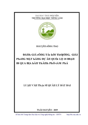 Đánh Giá Giá Trị Đất Đai Qua Dự Án Quốc Lộ 18 Tại Thái