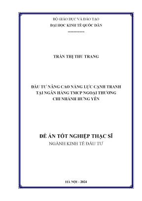 Nâng Cao Năng Lực Cạnh Tranh Tại Ngân Hàng TMCP Ngoại