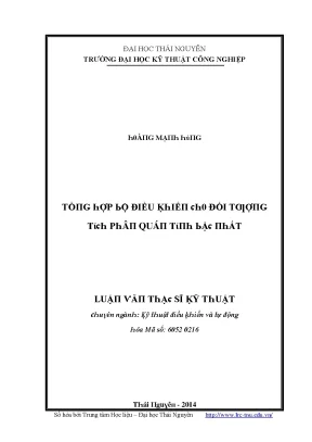 Học Kỹ Thuật Điều Khiển Tại Đại Học Kỹ Thuật Công Nghiệp 