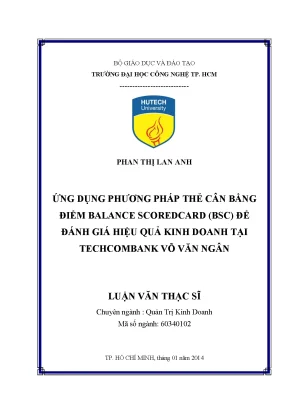 Đánh Giá Hiệu Quả Kinh Doanh Tại Techcombank Bằng Phương