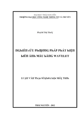 Nghiên cứu xử lý ảnh màu bằng phương pháp Wavelet tại