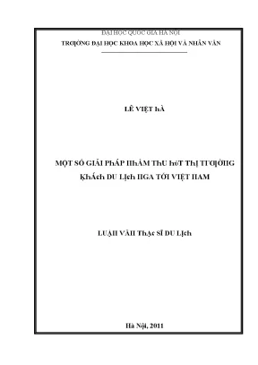 Giải pháp thu hút khách du lịch Nga đến Việt Nam