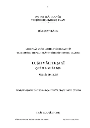 Nghiên cứu về môi trường và phát triển bền vững tại Đại 