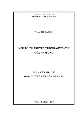 Yếu Tố Tự Truyện Trong Tiểu Thuyết Sống Mòn Của Nam Cao