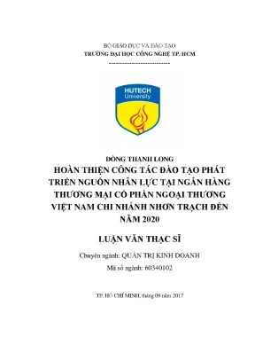 Nâng cao Đào Tạo Phát Triển Nguồn Nhân Lực Tại Ngân Hàng