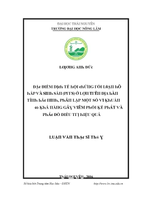 Nghiên cứu đặc điểm dịch tễ hội chứng sán (PGRS) tại