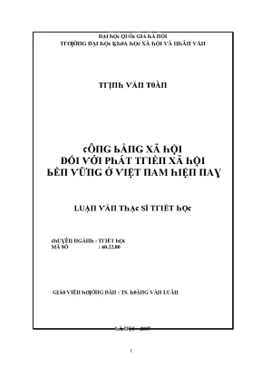 Phát Triển Xã Hội Bền Vững Tại Việt Nam: Thực Trạng và