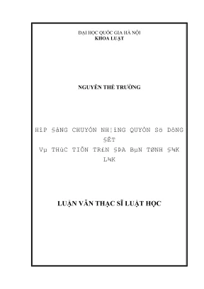 Nâng cao hiệu quả áp dụng pháp luật về chuyển nhượng