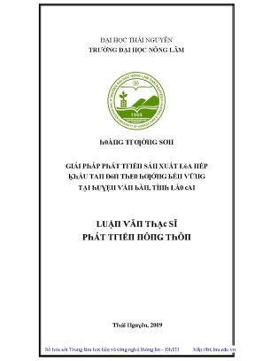 Giải Pháp Phát Triển Sản Xuất Lúa Nếp Khẩu Tân Đồn Tại