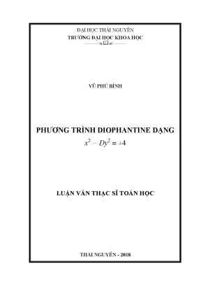 Nghiên cứu phương trình Diophantine dạng x² - Dy² = ±4