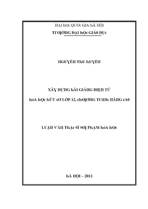 Hướng Dẫn Dự Đoán Bài Giảng Điện Tử Lớp 12 Tại Đại Học