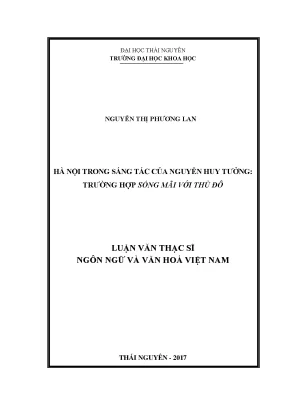 Khám Phá Hà Nội Trong Sáng Tác Của Nguyễn Huy Tưởng