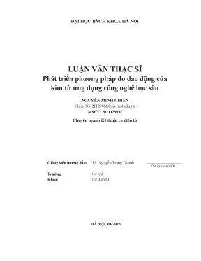 Phát Triển Phương Pháp Đo Dao Động Kim Từ Bằng Công Nghệ
