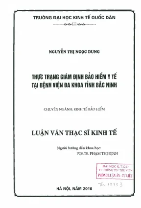 Thực Trạng Giám Định Bảo Hiểm Y Tế Tại Bệnh Viện Đa Khoa 