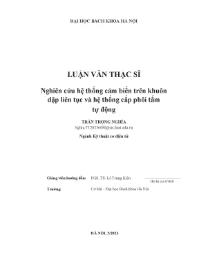 Nghiên Cứu Hệ Thống Cảm Biến Tự Động Trong Dây Chuyền