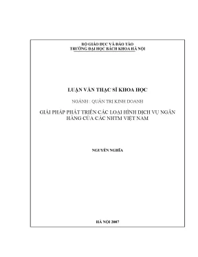 Giải Pháp Phát Triển Dịch Vụ Ngân Hàng Tại Việt Nam