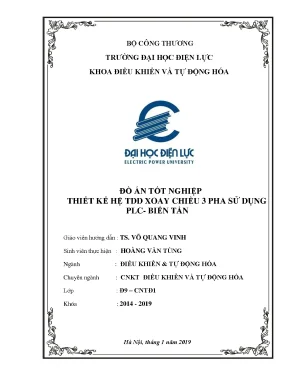 Thiết Kế Hệ TDD 3 Pha Sử Dụng PLC và Biến Tần