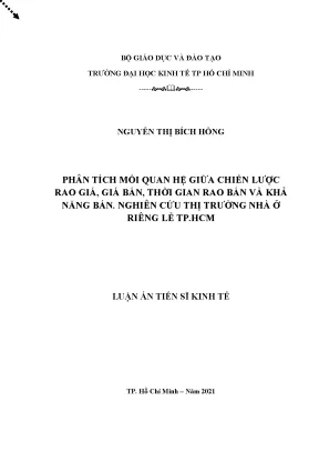 Phân Tích Chiến Lược Rao Giá và Khả Năng Bán Nhà Ở Riêng