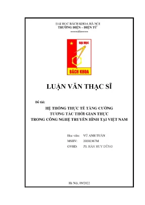 Hệ Thống Thực Tế Tăng Cường Trong Truyền Hình Việt Nam: