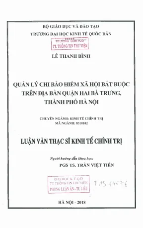 Quản Lý Chi Bảo Hiểm Xã Hội Bắt Buộc Tại Quận Hai Bà
