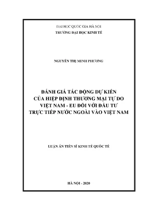 Tác động của Hiệp định Thương mại Tự do Việt Nam - EU