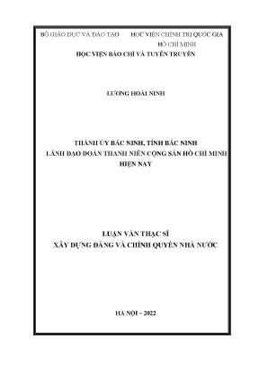 Lãnh Đạo Đoàn Thanh Niên Cộng Sản Hồ Chí Minh Tại Bắc