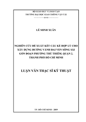 Nghiên Cứu Kết Cấu Kè Hợp Lý Cho Đường Vành Đai Ven Sông