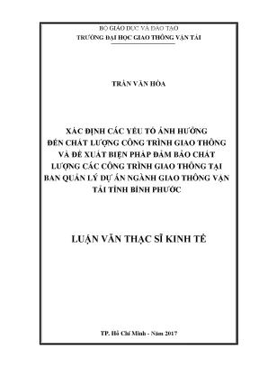 Đảm Bảo Chất Lượng Công Trình Giao Thông Tại Bình Phước