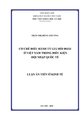 Cơ Chế Điều Hành Tỷ Giá Hối Đoái Ở Việt Nam Trong Hội