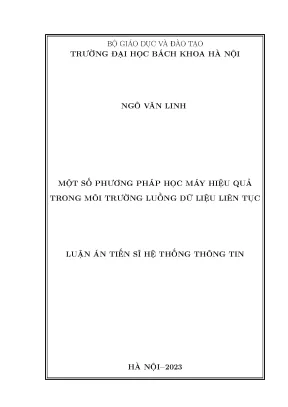 Phương Pháp Học Máy Hiệu Quả Trong Môi Trường Dữ Liệu