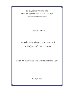 Nghiên Cứu Thiết Kế Hệ Động Lực Xe Hybrid Tại Đại Học
