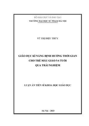 Nghiên Cứu Giáo Dục Kỹ Năng Định Hướng Thời Gian Cho Trẻ 