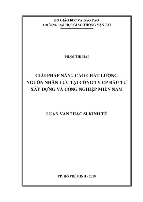 Giải Pháp Nâng Cao Chất Lượng Nguồn Nhân Lực Tại Công Ty