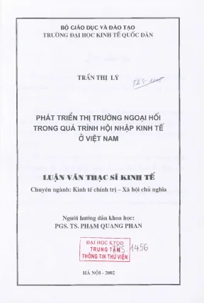 Phát Triển Thị Trường Ngoại Hối Việt Nam Trong Quá Trình 