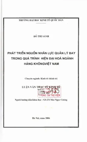 Nâng cao Nguồn Nhân Lực Quản Lý Bay trong Hiện Đại Hóa